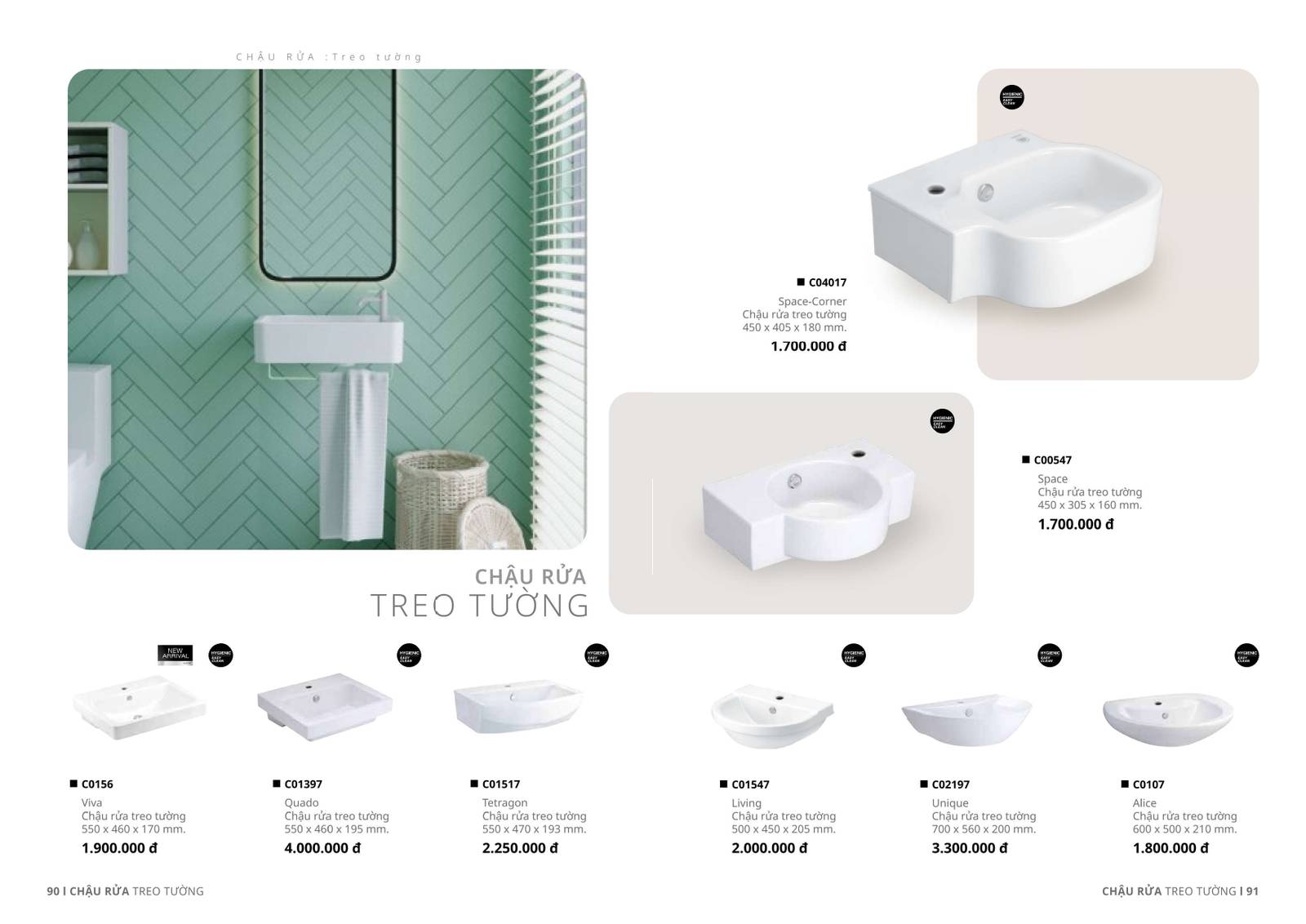 Thiết bị vệ sinh COTTO Catalogue và Bảng giá mới nhất 2025 /Page 44